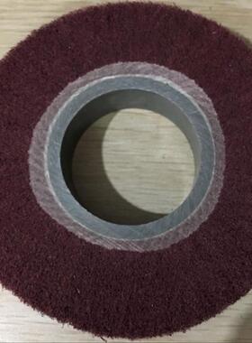 红色7447百洁布抛光轮 125*20*50孔飞翼型号 各种轮的飞翼轮 供应