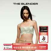 The 3件4折 Blender扎染撞色运动可拆卸胸垫吊带抹胸上衣