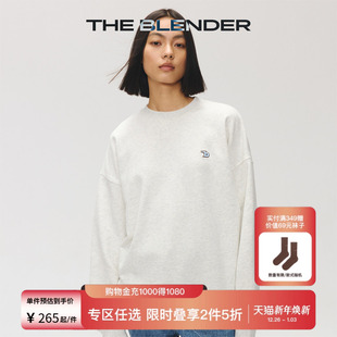 长袖 Blender刺绣圆领卫衣宽松灰色秋季 The 卫衣 2件5折