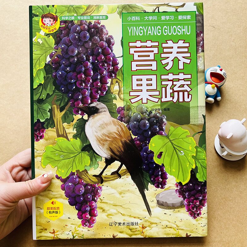 精装有声读物植物百科全书营养果蔬水果蔬菜营业知识科普绘本宝宝植物大百科幼儿童科普故事书蔬菜水果幼儿认知小百科十万个为什么