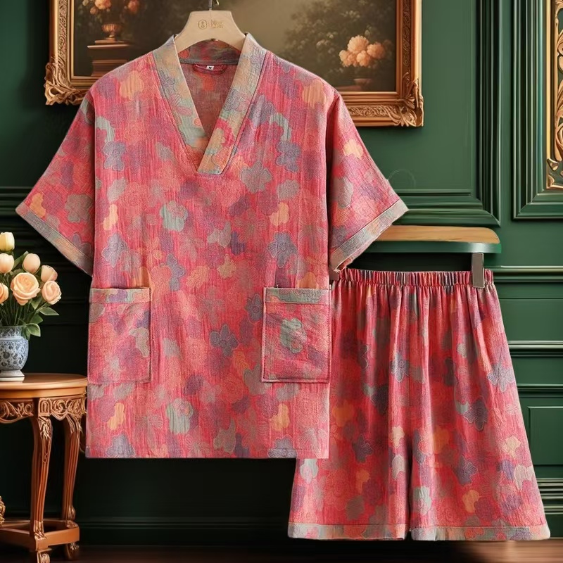 双层纱汗蒸服男女薄款桑拿服情侣
