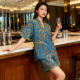 双层纱桑拿服男女汗蒸服秋冬纯棉家居服睡袍情侣晨袍吸水速干浴衣