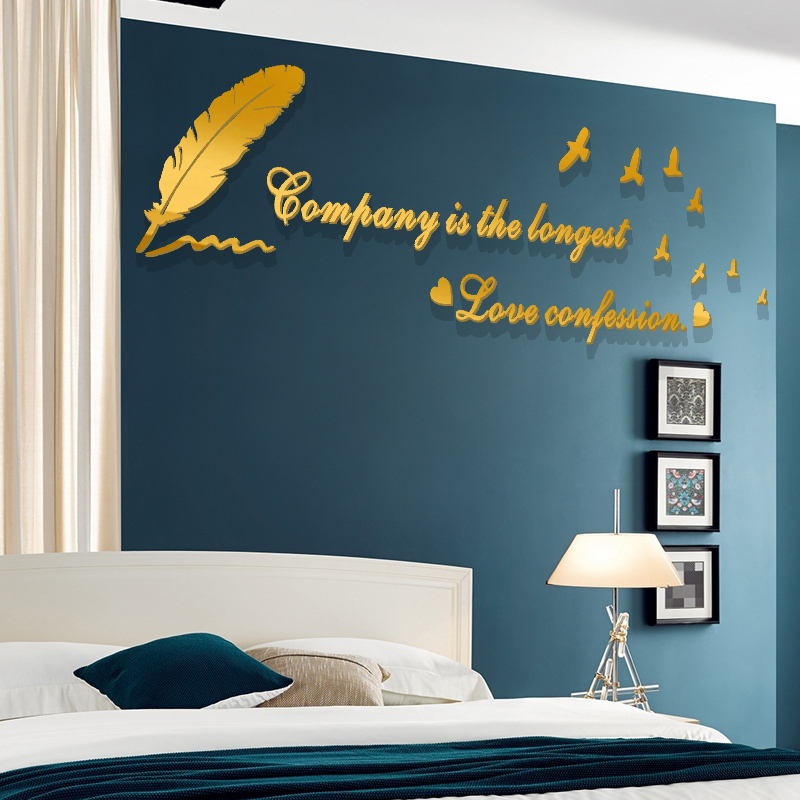 英文字母ins风自粘3d立体墙贴