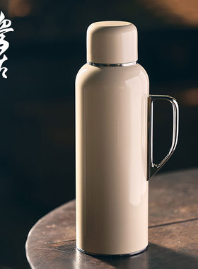 学古一原得物传家壶mini保温壶595ml机械焖茶壶温度计便携茶具