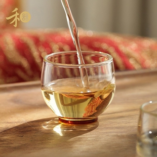 禾器主人杯玻璃小茶杯80ml高圆杯家用客杯品茗杯功夫茶具单杯透明