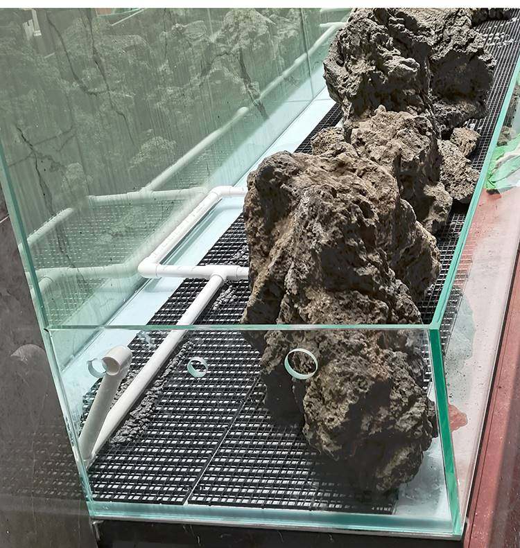 鱼缸造景垫板网格板底滤板底板顶盖板分隔离板防跳网原生溪流水陆