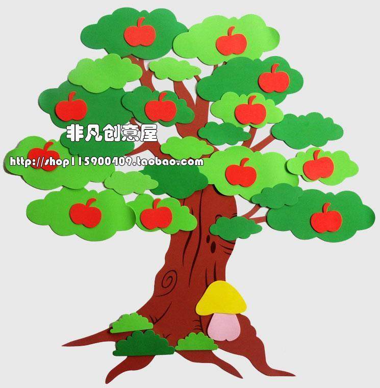 快墙乐树成长树490507e1古诗词树成语树贴儿童房大树装饰纸生命树