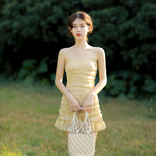 复古仙女范诗凯迪女泳衣女夏