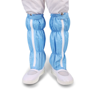 PU舒适底网面防静电高筒靴十万级洁净车间防静电洁净工作鞋无尘鞋