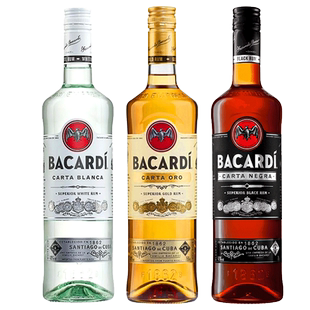进口洋酒百加得白朗姆酒 BACARDI RUM 烘培调酒基酒烈酒 750ML