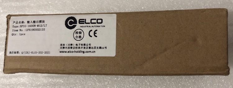 拍前询价:全新ELCO宜科输入输出模块 SPIO-1600N-M12/LT 型号齐