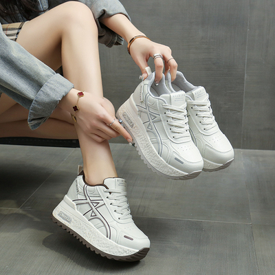 明星同款8cm内增高老爹鞋