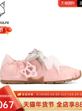 Naked Wolfe英国潮牌/Adorable2025款平底芭蕾蝴蝶结德训单鞋女