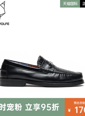 Naked Wolfe英国潮牌/ROMA1皮鞋男士新款一脚蹬乐福鞋英伦豆豆鞋
