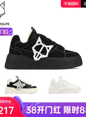 Naked Wolfe英国潮牌/KOSA男鞋2025秋夏潮流平底真皮休闲运动鞋