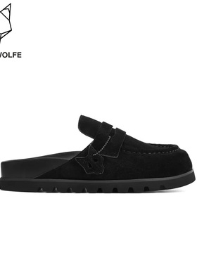 Naked Wolfe英国潮牌/Cordless包头女拖鞋懒人半拖2025新款休闲