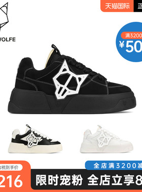 Naked Wolfe英国潮牌/KOSA男鞋2025秋夏潮流平底真皮休闲运动鞋