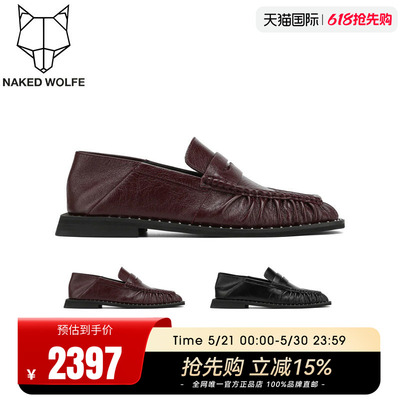 Naked Wolfe英国潮牌/Matrix复古乐福鞋小皮鞋2026休闲款单鞋女鞋