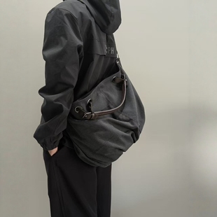 2025新款美式工装复古通勤大包帆布手提包美拉德色系托特包男女包