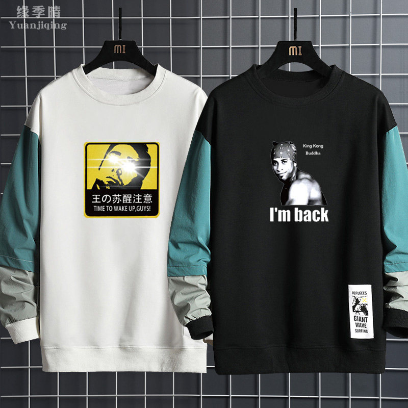 哲学比利海灵顿van样木吉妖王香蕉君男青少年休闲长袖圆领卫衣