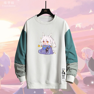 sky光遇游戏周边衣服白鸟龙骨Q版男青少年春秋季休闲圆领卫衣服