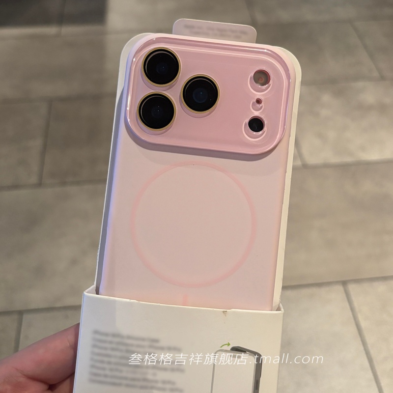 灰粉小视窗液态硅胶磁吸适用苹果17手机壳新款iphone17套苹果17promax全包苹果16防摔苹果15硅胶14pro外壳13