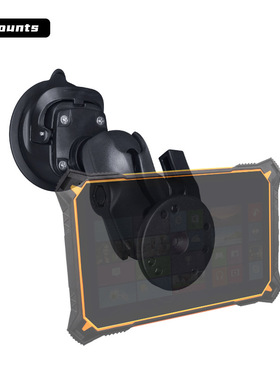 工业产线三防平板吸盘支架无损安装大吸力AMPS孔位农机导航支架