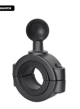 越野车扶手抱箍平板支架1英寸球头兼容28-38mm管径万向管夹底座