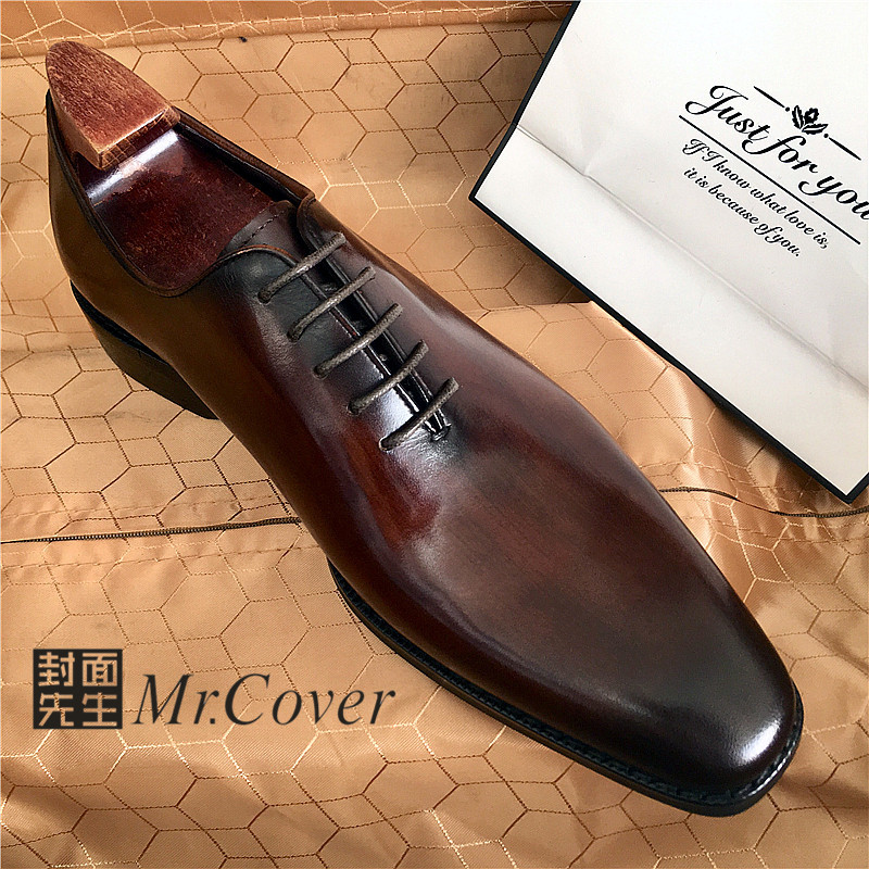 真皮头层牛皮英伦西装鞋
