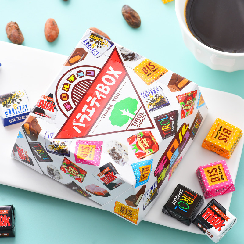 日本进口Triol松尾 缤纷多彩什锦巧克力20枚礼盒装（代可可脂）
