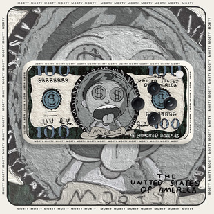 油画瑞克美元 适用oppofindx8pro手机壳oppofindx8动漫情侣oppofindx8pro全包防摔por液态硅保护套findx8男女