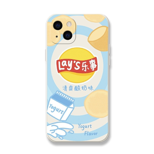 乐事薯片适用苹果17Promax手机壳iPhone16Pro新款15Promax油画14Plus高级感12por小清新11pormax情侣6p7p女套