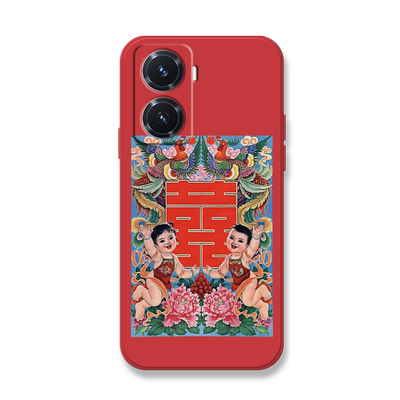 年画福娃适用vivoy78+手机壳y70t中国风y70s本命年y77套y76s可爱y73s复古y52sy51s情侣y55s女y50新年y53sy52s