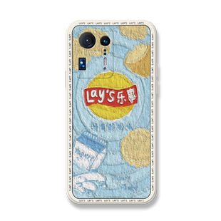 油画乐事薯片适用小米mix4手机壳小米cc9pro趣味搞怪micc9e全包防摔mix3液态硅胶mix2s保护套cc9情侣高级感男