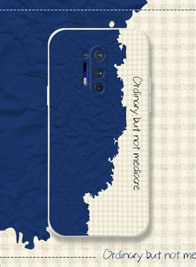 蓝色海岸适用一加8pro手机壳一加7tpro硅胶一加8t新款一加7por全包防摔oneplus7t保护套8高级1+7涂鸦海浪小众