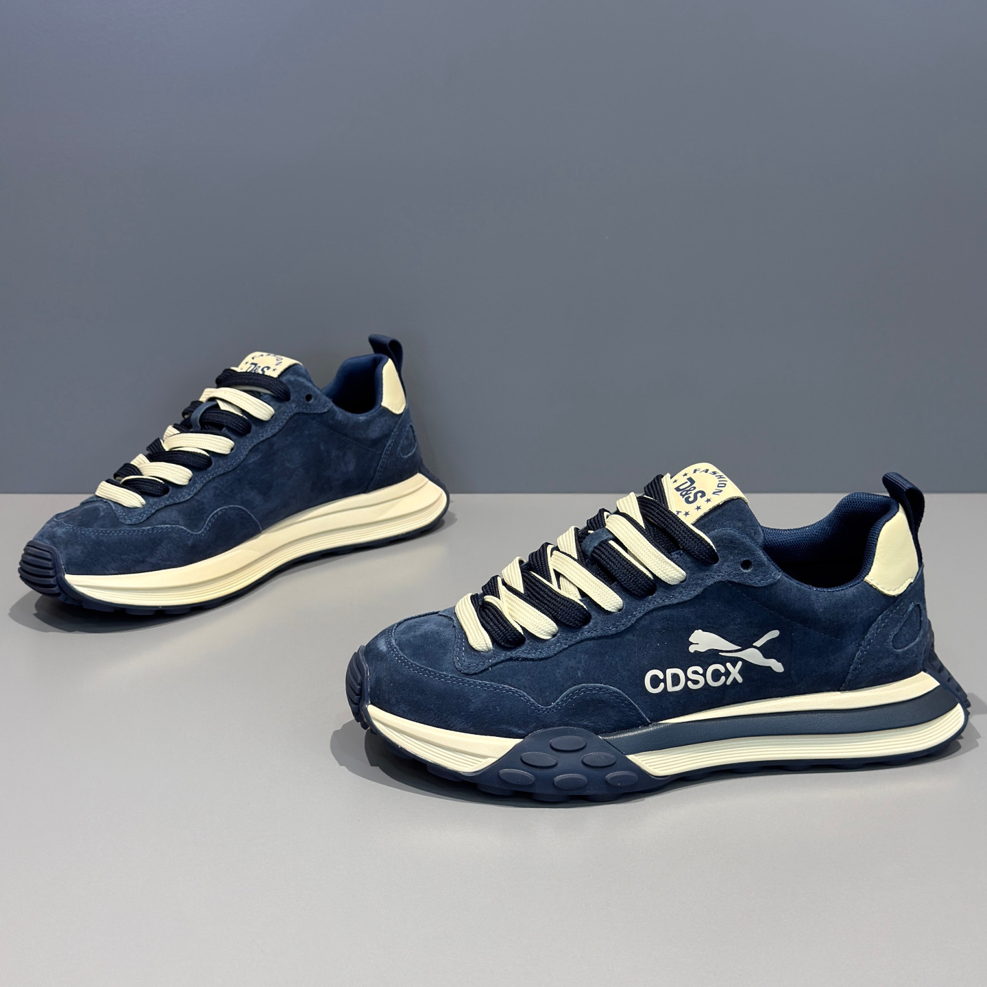 翻毛真皮阿甘鞋潮牌运动休闲鞋子