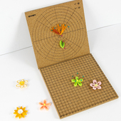 指艺时代衍纸模板软木板 座位定标