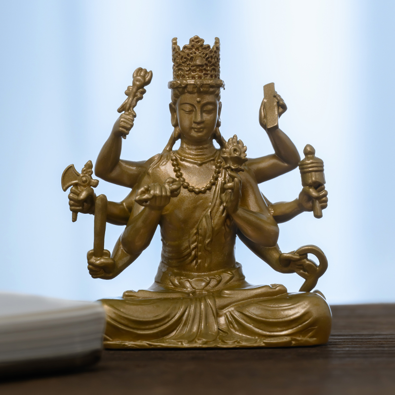简修行黄铜大随求菩萨摆件随身佛