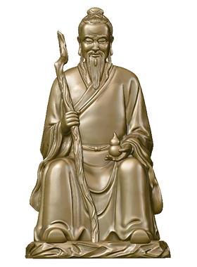 简修行黄铜药王菩萨孙思邈摆件