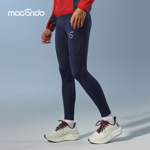 马孔多支撑压缩长裤吸湿速干适度压缩训练马拉松跑步运动压缩裤