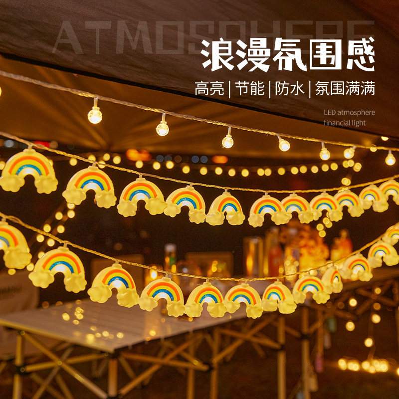 户外夜市摆摊氛围灯串