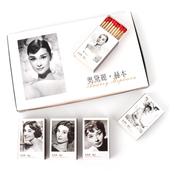 火柴老式 抖音洋火材定制艺术火柴安全 奥黛丽赫本复古创意怀旧时尚