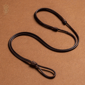 戒指挂绳平安扣吊坠挂绳皮绳黄金吊坠绳子毛衣链挂件绳男士 蜡皮绳