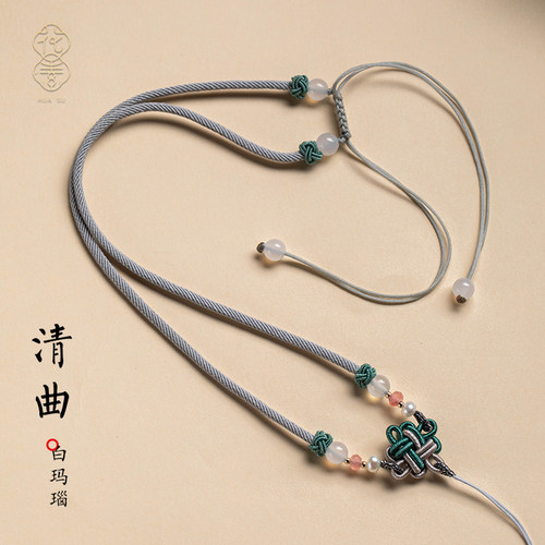 花素手工吊坠绳高货项链平安扣