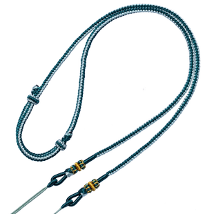 手工编织横穿天珠挂绳挂脖锁骨项圈高档编织项链绳子黄金蜜蜡挂绳