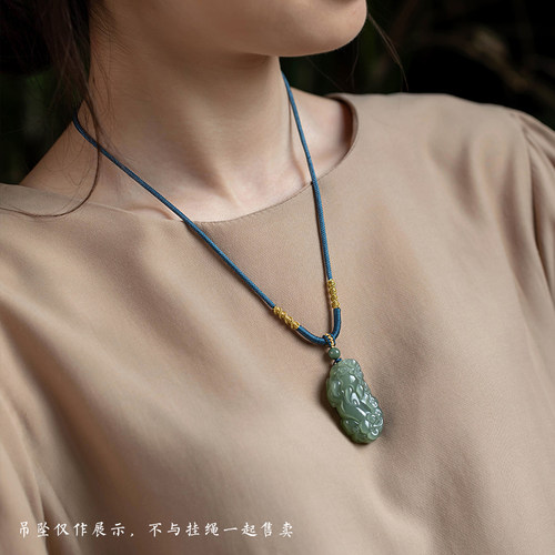 花素全手工编织项链绳子可绑黄金佛牌蜜蜡玉石吊坠绳男女情侣绳子