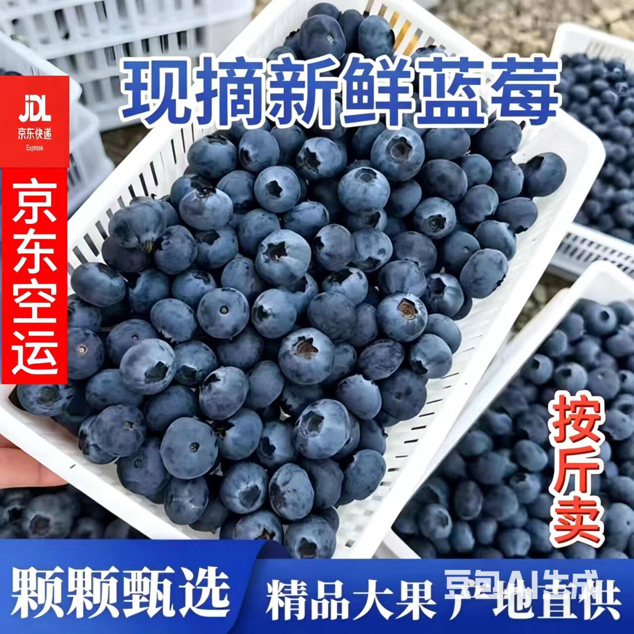 云南新鲜现摘蓝莓现摘现发顺丰直达孕妇宝宝水果