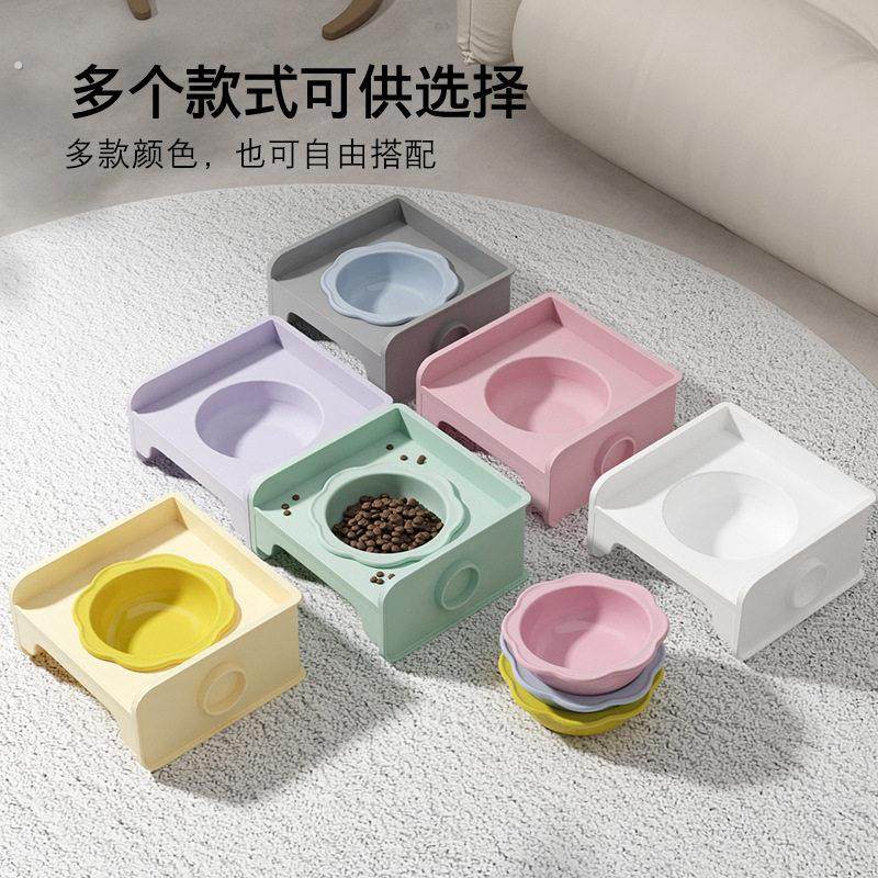 方块猫碗双碗陶瓷方块碗架喝水碗猫粮碗餐桌幼猫粮碗宠物食盆狗碗,宠物/宠物食品及用品,猫狗碗/慢食碗,淘宝优惠券,粉丝福利购,淘宝优惠卷