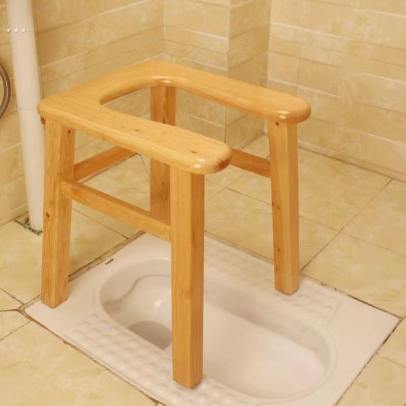 厕所坐便椅坐着上厕所的凳子木质老年人家用移动马桶孕妇坐蹲便器