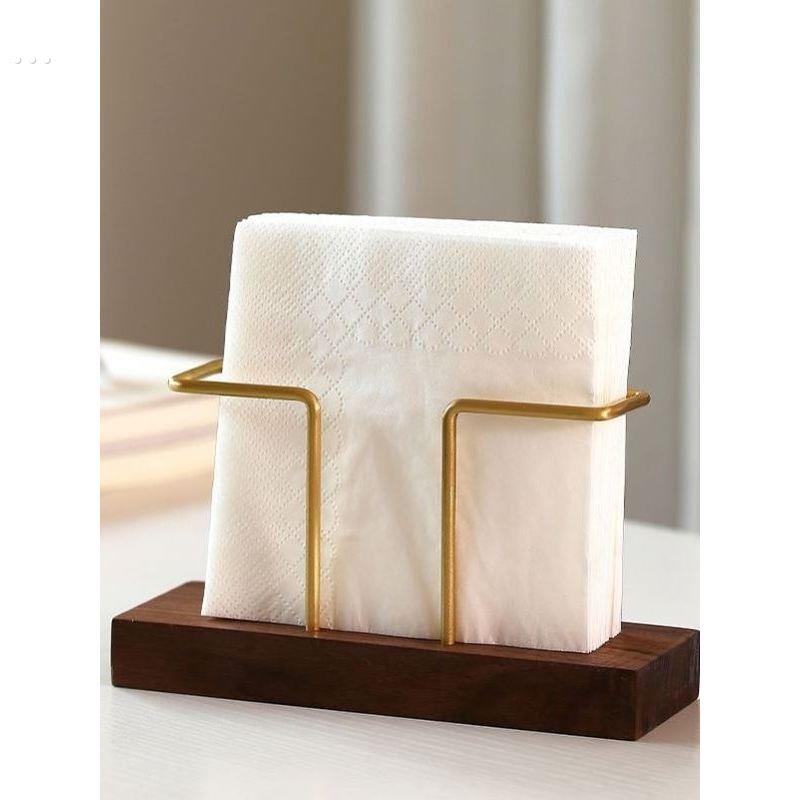 餐巾纸架托实木纸巾架民宿酒店咖啡店餐厅餐巾纸架托立式纸巾座